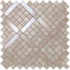 Мозаика 30,5*30,5 Marvel Travertino Silver Diagonal Mosaic